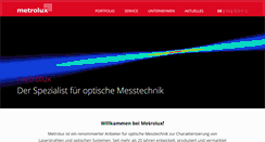 Desktop Screenshot of metrolux.de